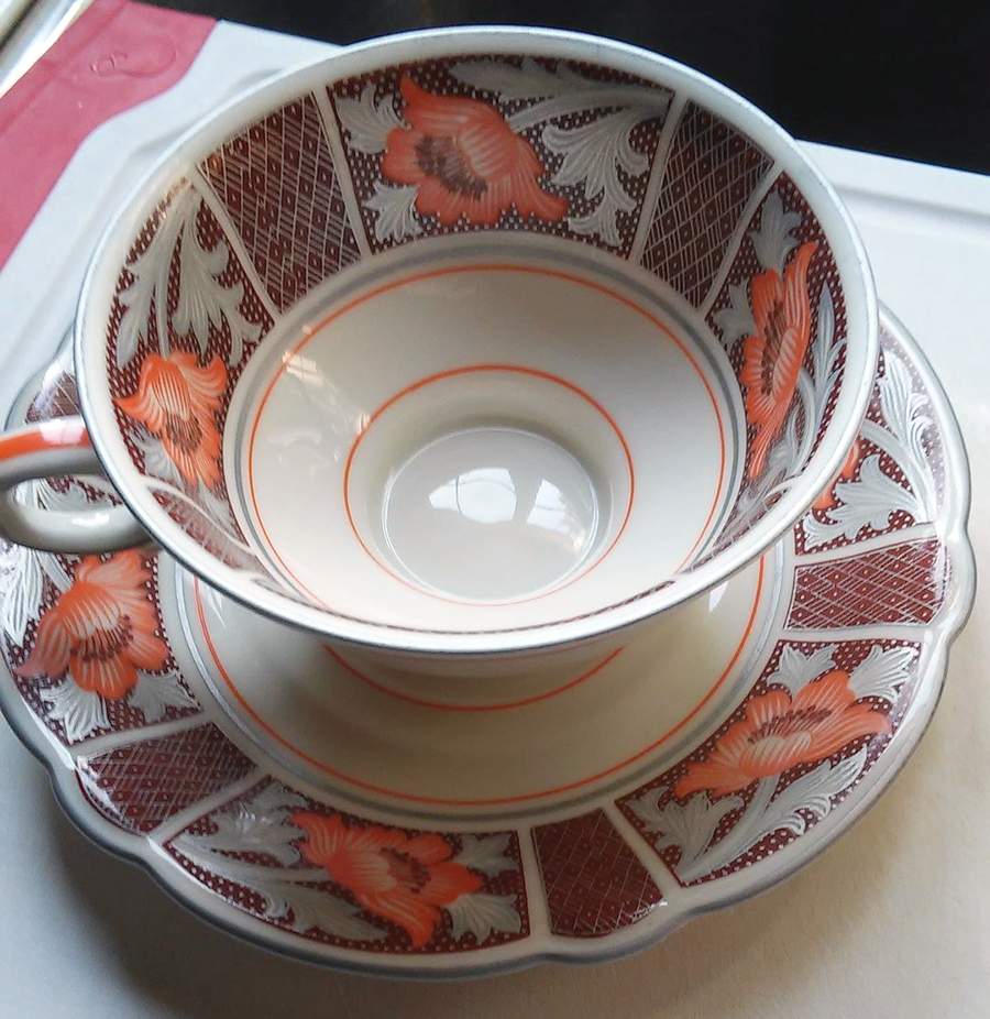 SLT296 Footed Cup & Saucer Set by Seltmann-1