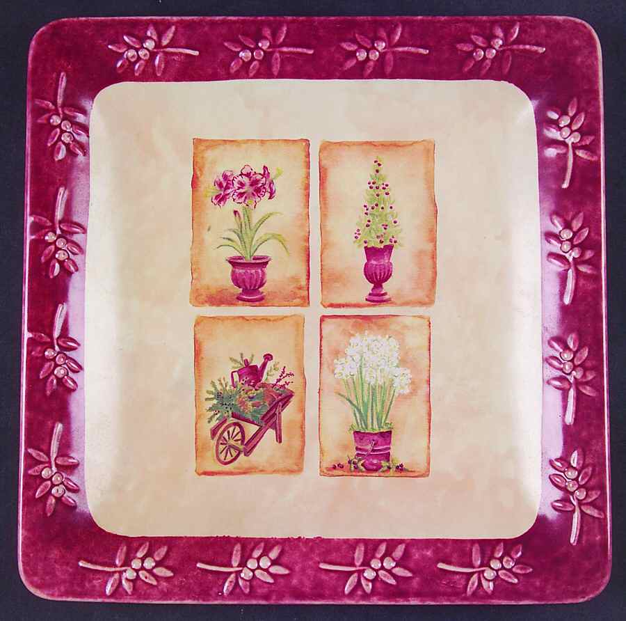 Winter Fields 9" Square Plate by Sonoma Home-1