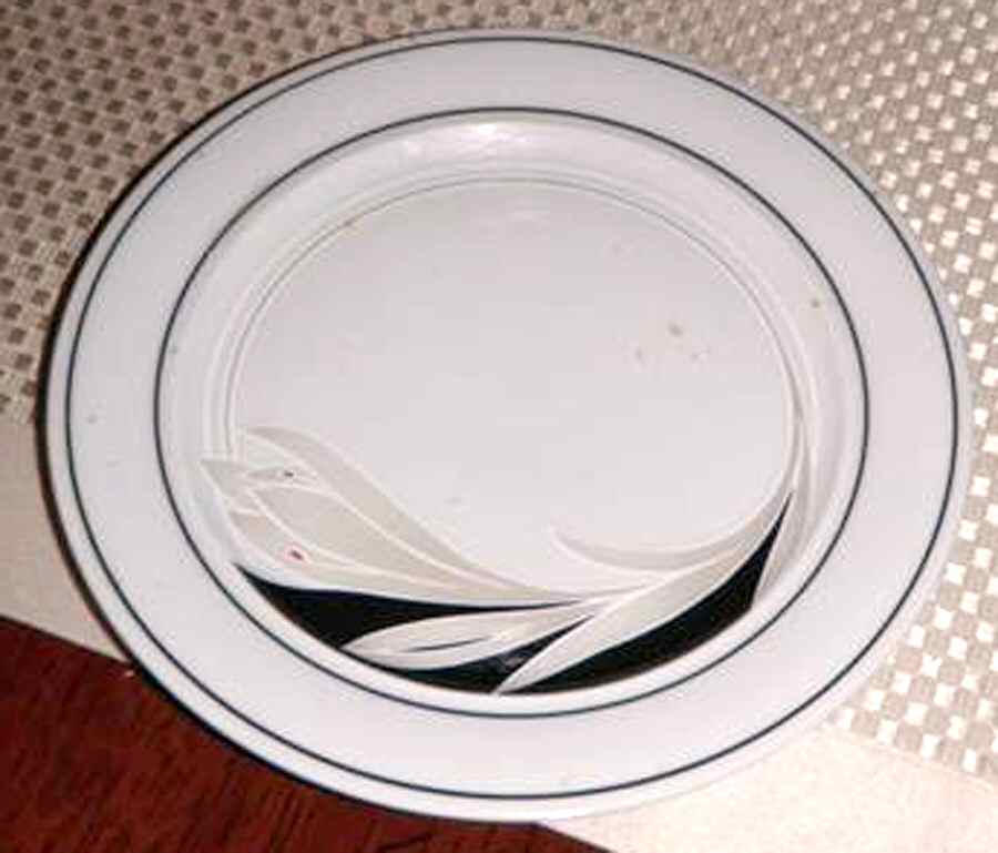Vienna Black & Beige Salad Plate by Scherzer-1