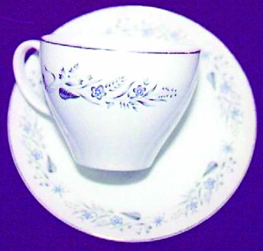 Concerto Flat Cup & Saucer Set by Sovereign Potters-1