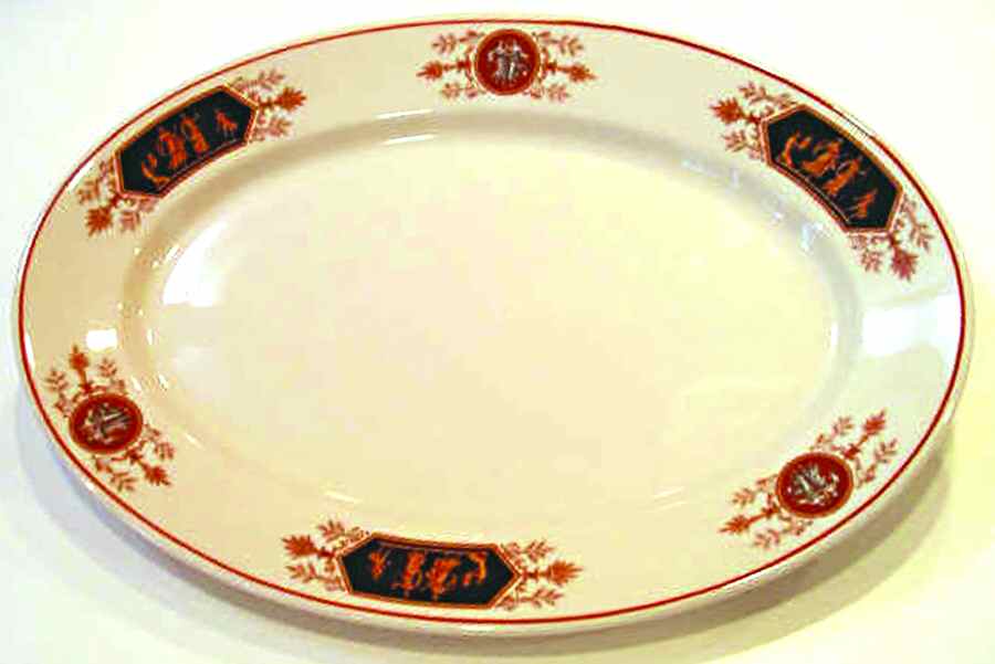 Grecian 14" Oval Serving Platter by Syracuse-1