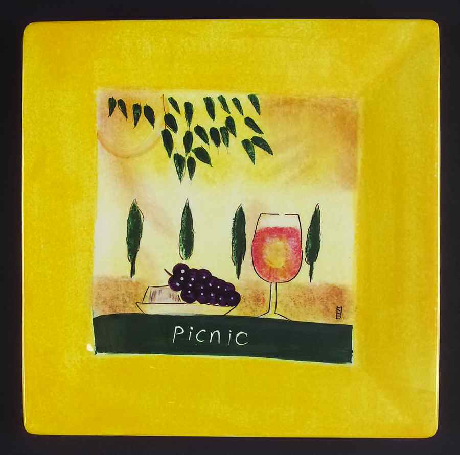 Tapas Yellow Dinner Plate by Sakura-1