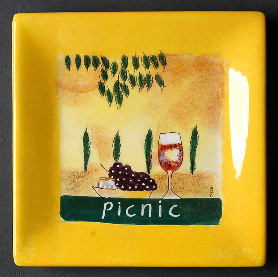 Tapas Yellow Canape Plate by Sakura-1
