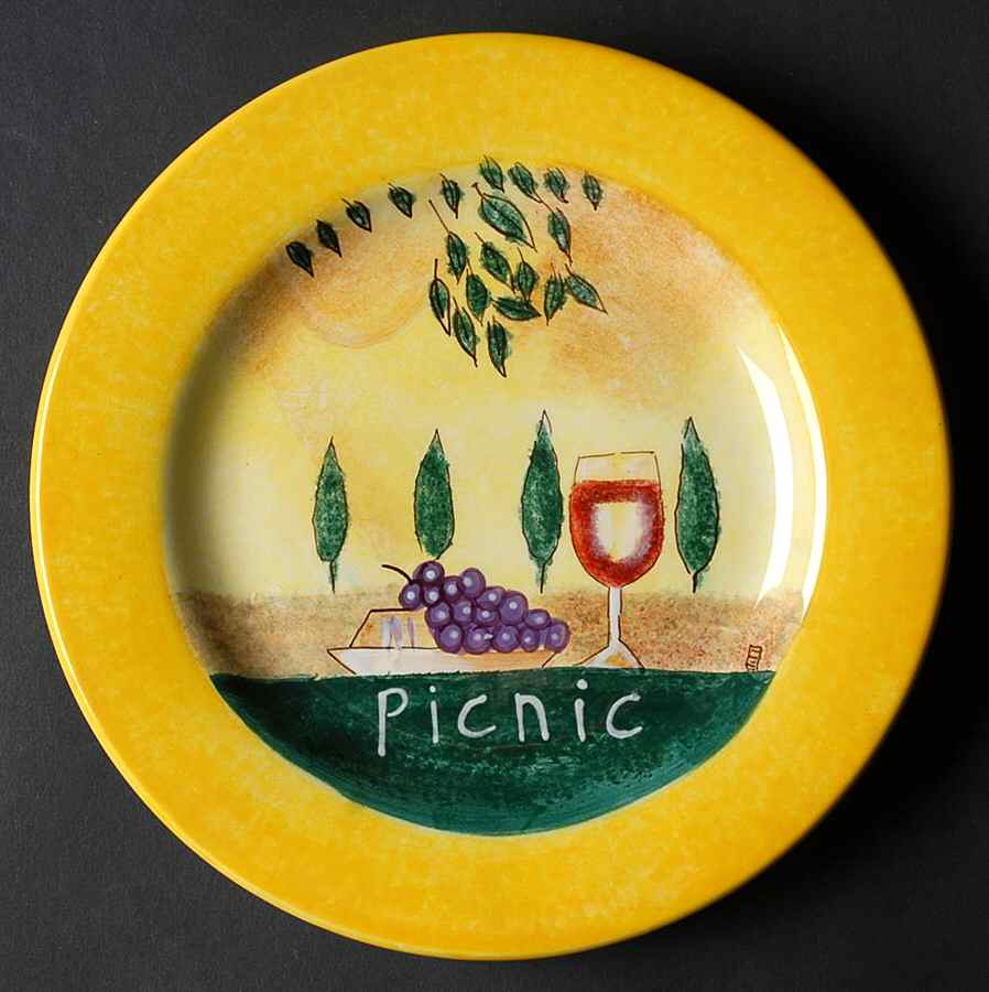 Tapas Yellow Salad Plate by Sakura-1