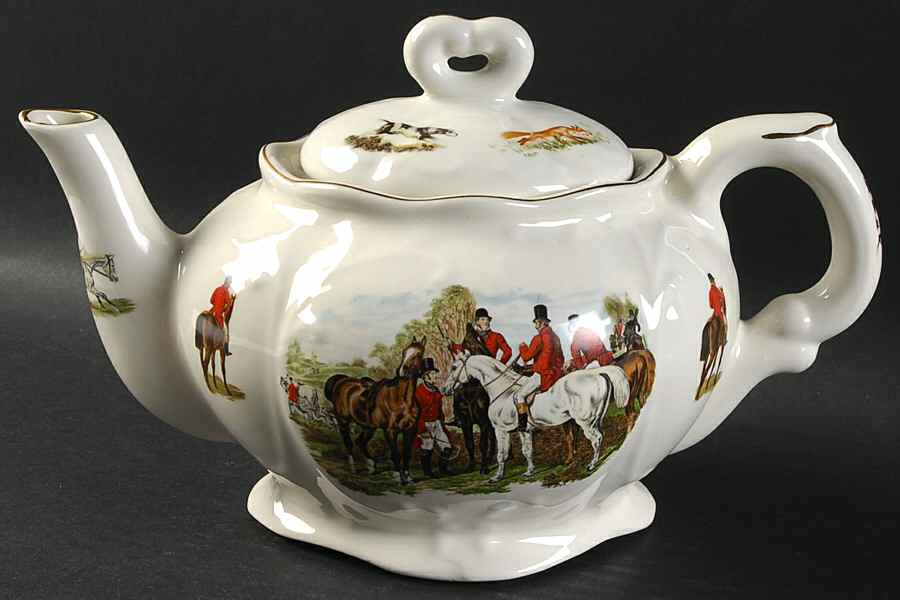 The Hunt Teapot & Lid by Staffordshire-1