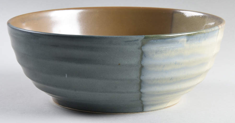 Gold Dust Green 9" Round Vegetable Bowl by Sango-1