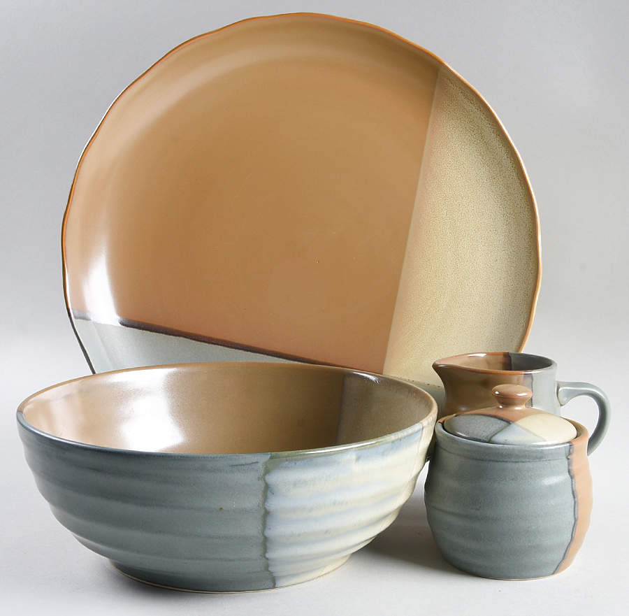 Gold Dust Green 5 Piece Hostess Set by Sango-1