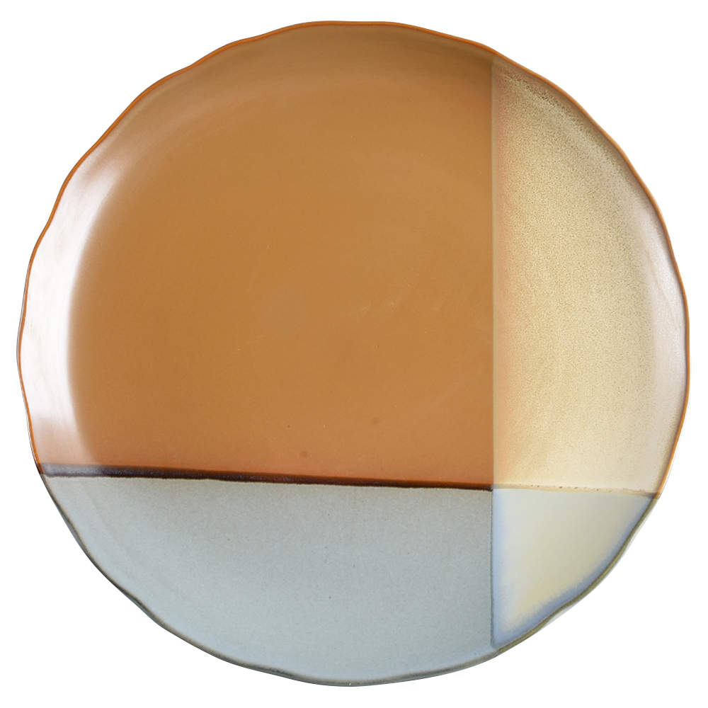 Gold Dust Green 12" Chop Plate (Round Platter) by Sango-1