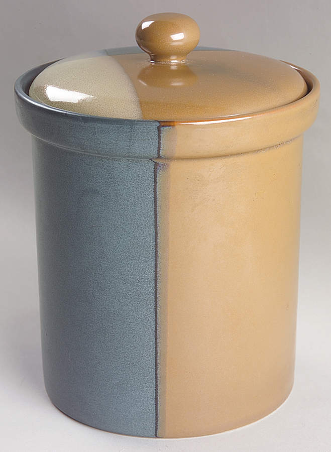 Gold Dust Green Extra Large Canister & Lid by Sango-1