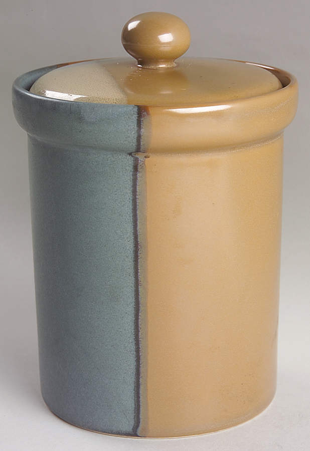 Gold Dust Green Medium Canister & Lid by Sango-1