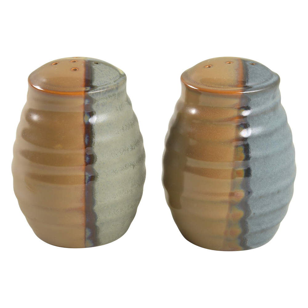 Gold Dust Green Salt & Pepper Set by Sango-1