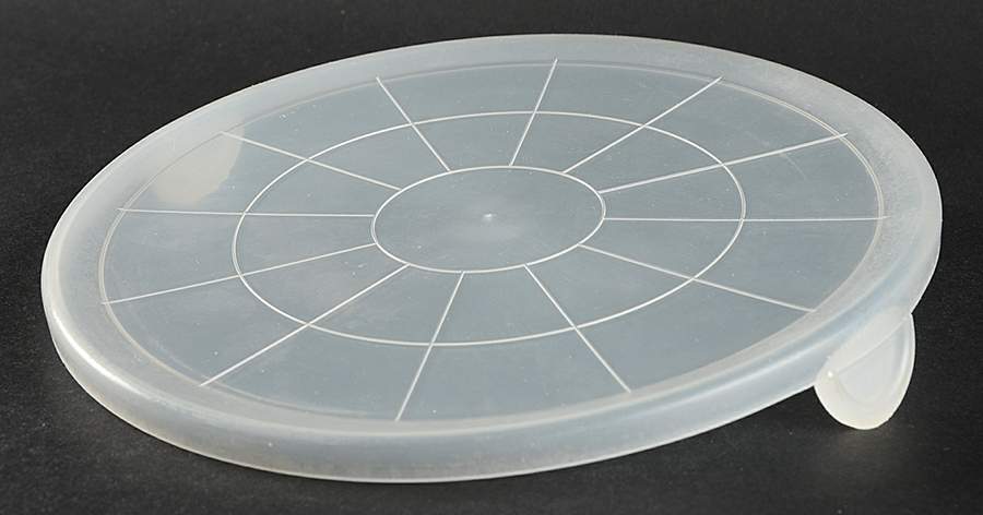 Gold Dust Green Plastic Lid for 8" Ceramic Storage Bowl by Sango-1