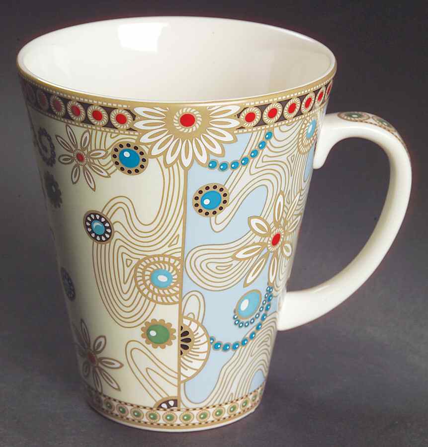 Jewel Turquoise & Pearls Beverage Mug by Spode-1