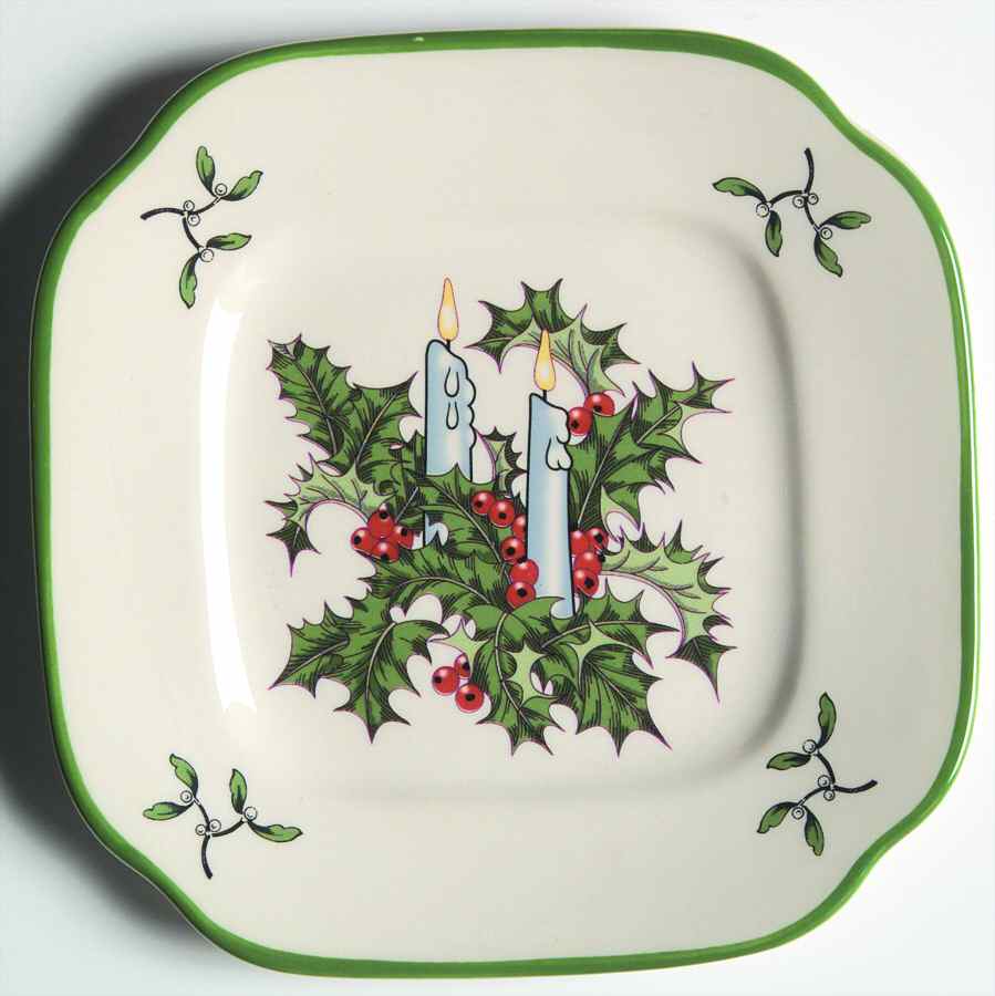 Decorating the Tree Canape Plate by Spode-1