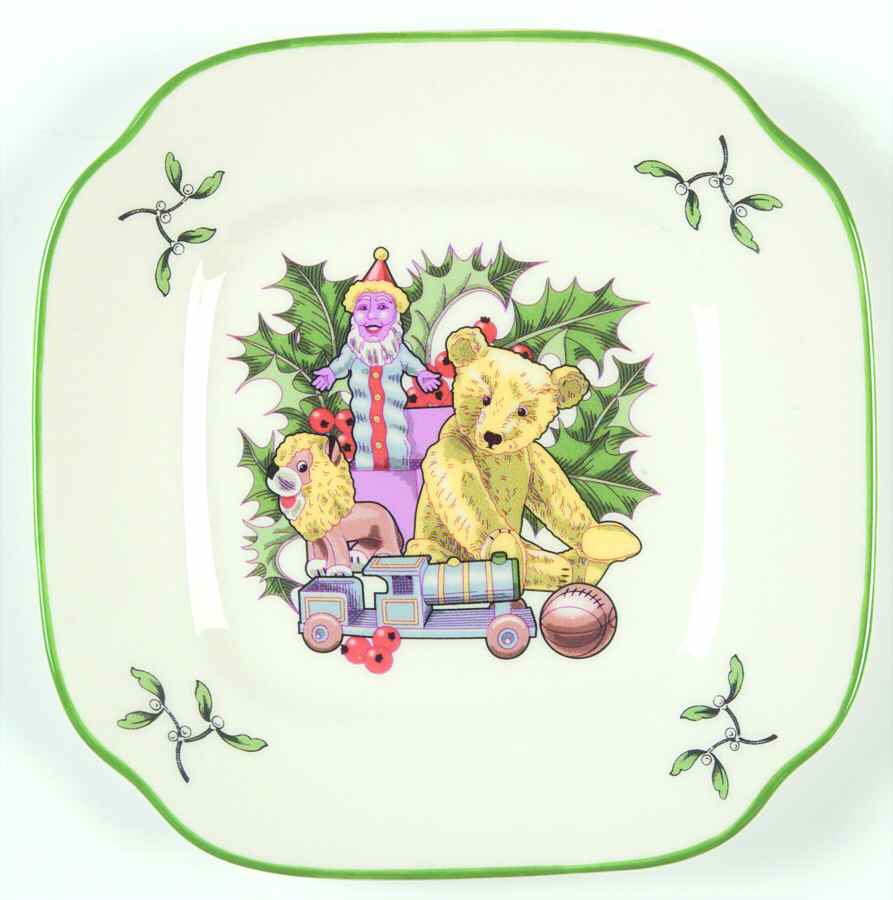 Decorating the Tree Canape Plate by Spode-1