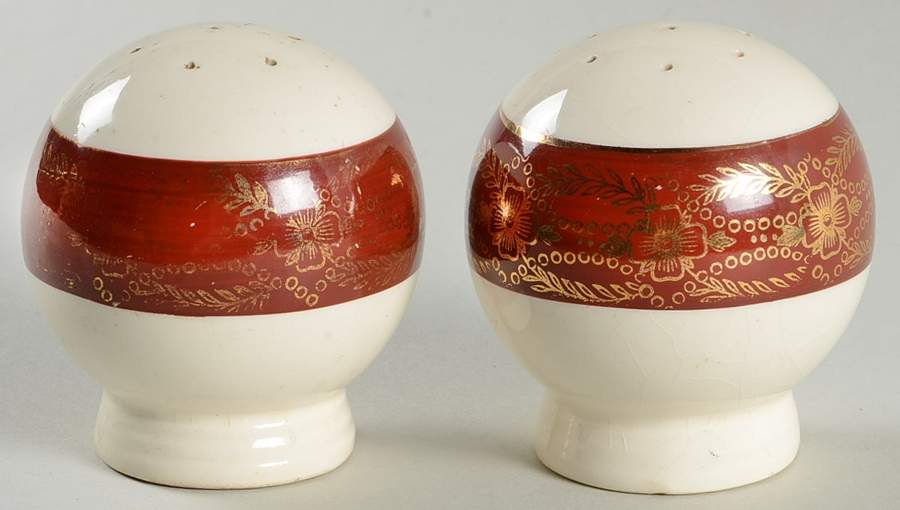 Madame du Barry Maroon Salt & Pepper Set by Stetson-1