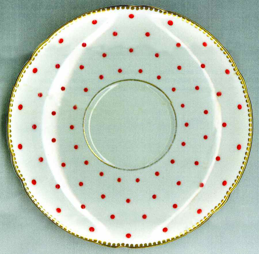 Polka Dots Saucer by Shelley-1