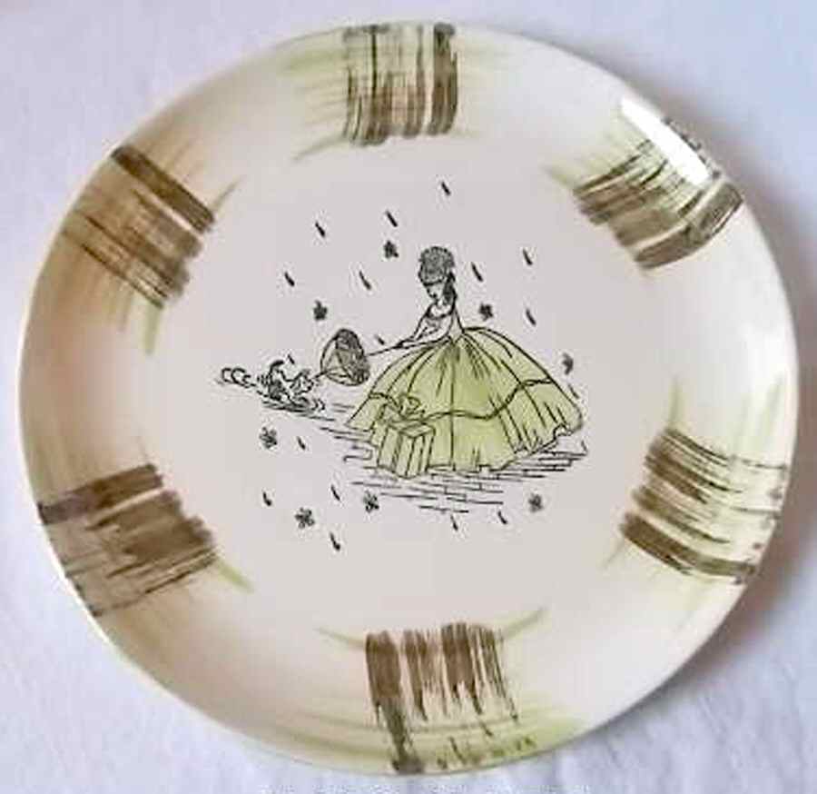 Maiden Shower Salad Plate by Stetson-1