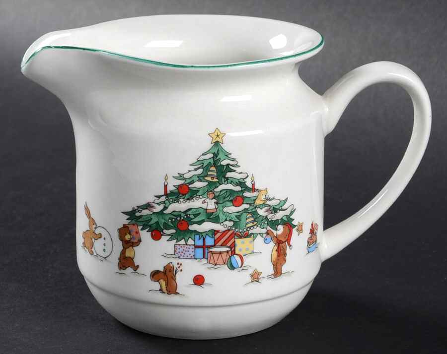 Whimsical Christmas (Smooth, Green Trim) Creamer by Salem-1