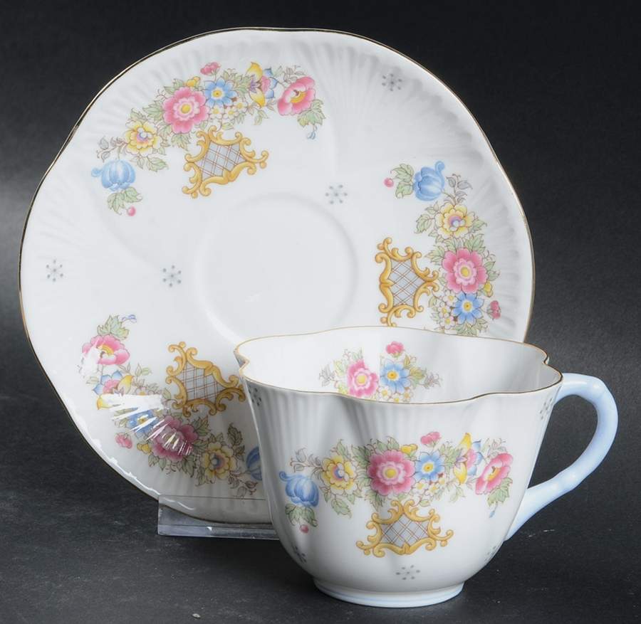 X2336 Flat Cup & Saucer Set by Shelley-1
