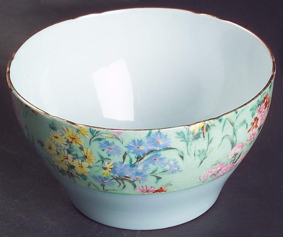 Melody (Blue) Open Sugar Bowl by Shelley-1