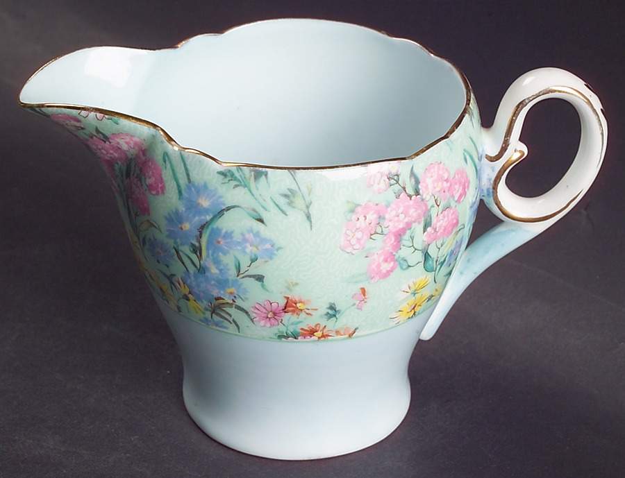 Melody (Blue) Creamer by Shelley-1