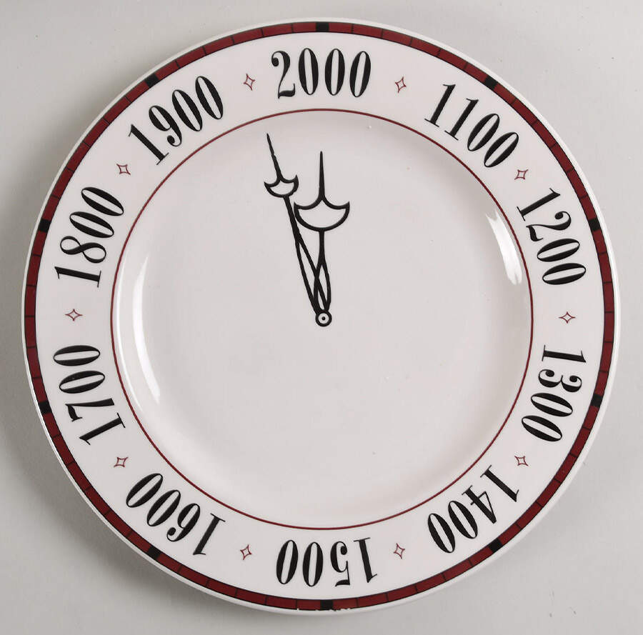 Millenial Clock Service Plate (Charger) by Syracuse-1