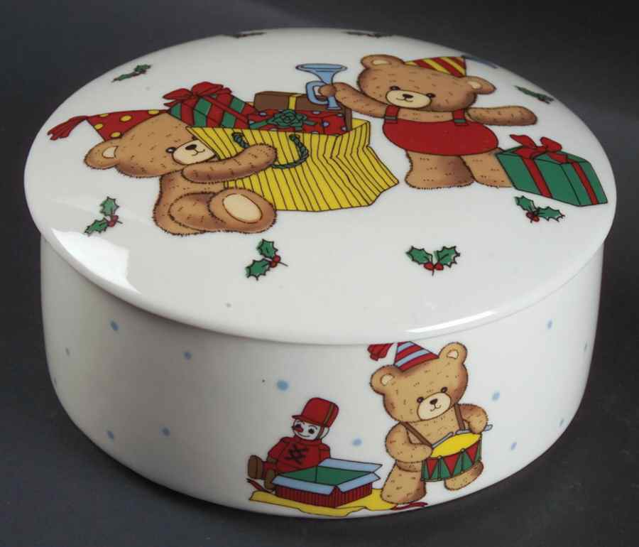 Beary Christmas Morning 4" Round Box & Lid by Studio Nova-1