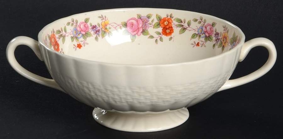 SOH19 Footed Cream Soup Bowl by Soho Pottery-1
