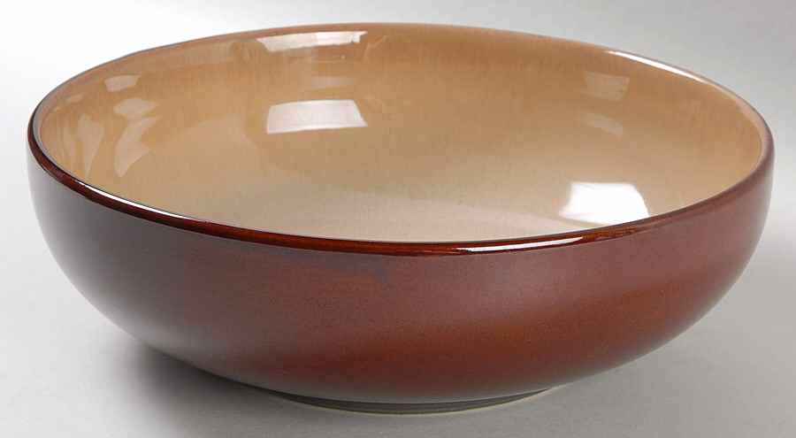 Eclipse Brown 10" Round Vegetable Bowl by Sango-1