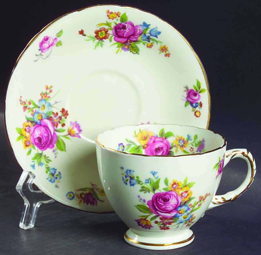 2739 Footed Cup & Saucer Set by Sutherland-1