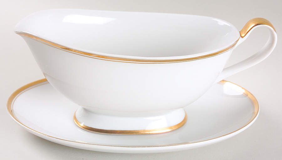 Wedding Band Gravy Boat & Underplate/Relish by Seyei Toki Co-1