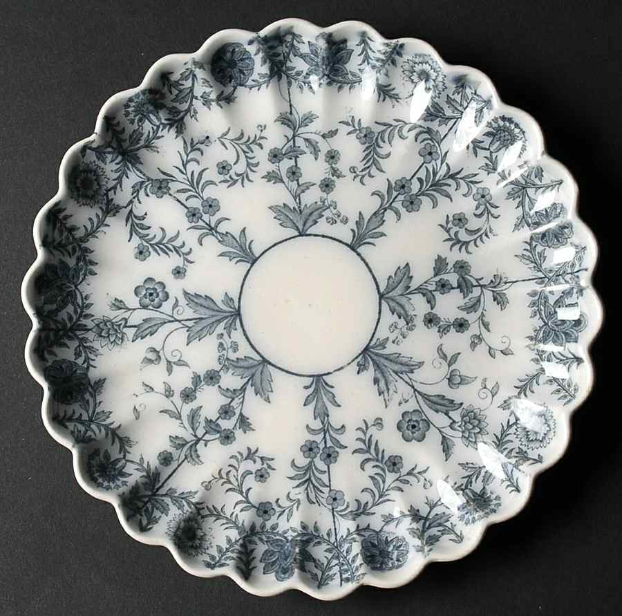 Gray Delhi Dessert/Pie Plate by Spode-1