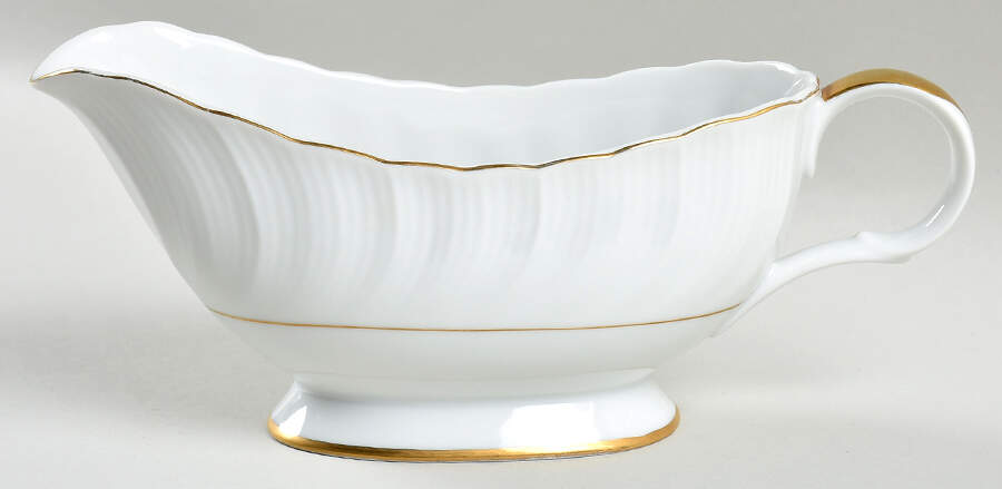Golden Swirl Gravy Boat by Seyei Toki Co-1