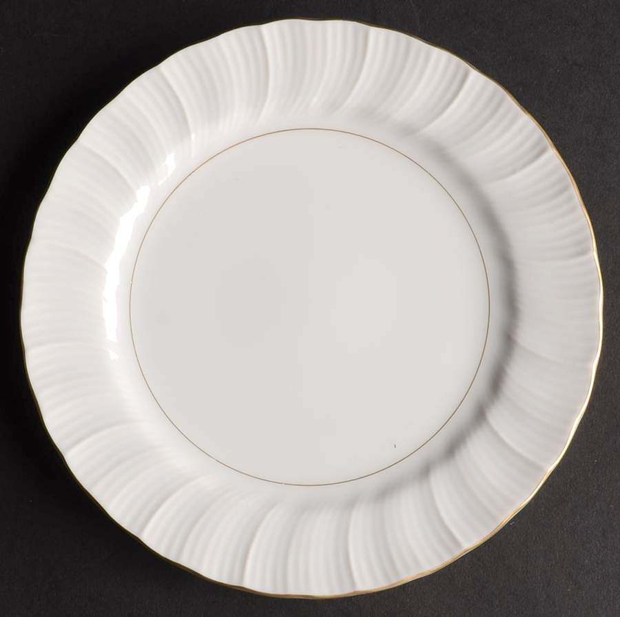 Golden Swirl Bread & Butter Plate by Seyei Toki Co-1