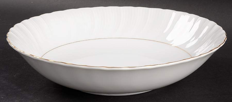 Golden Swirl 9" Round Vegetable Bowl by Seyei Toki Co-1
