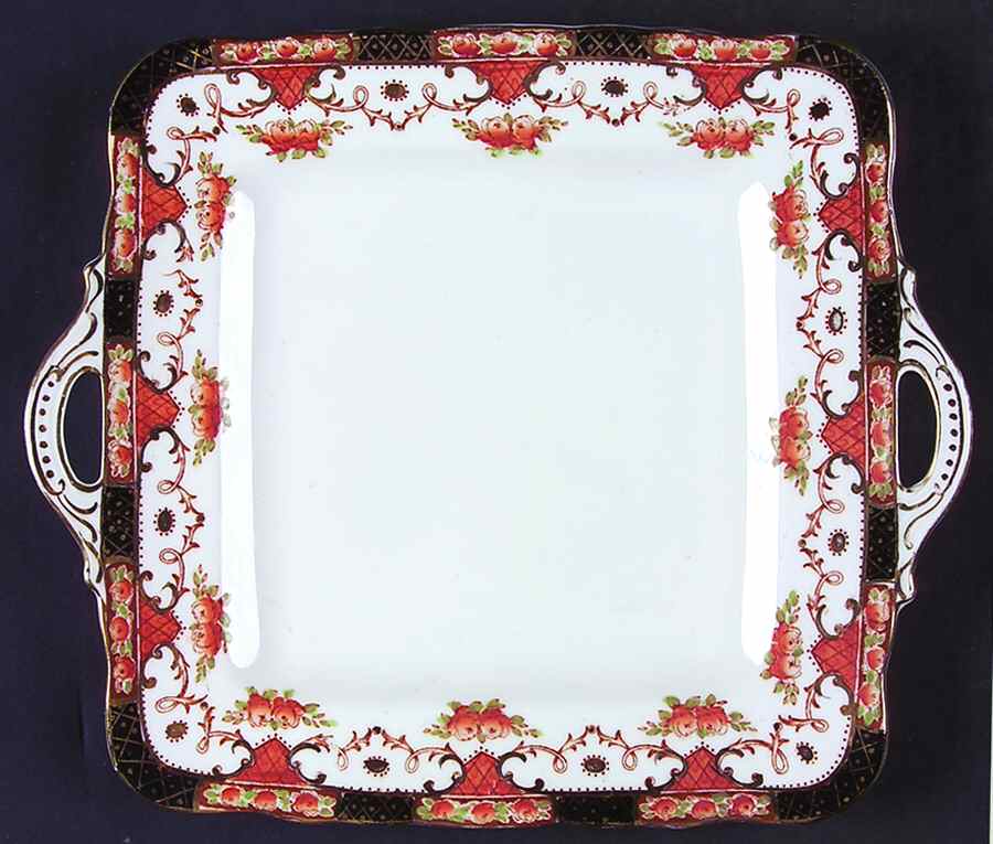 1105 Square Handled Cake Plate by Sutherland-1