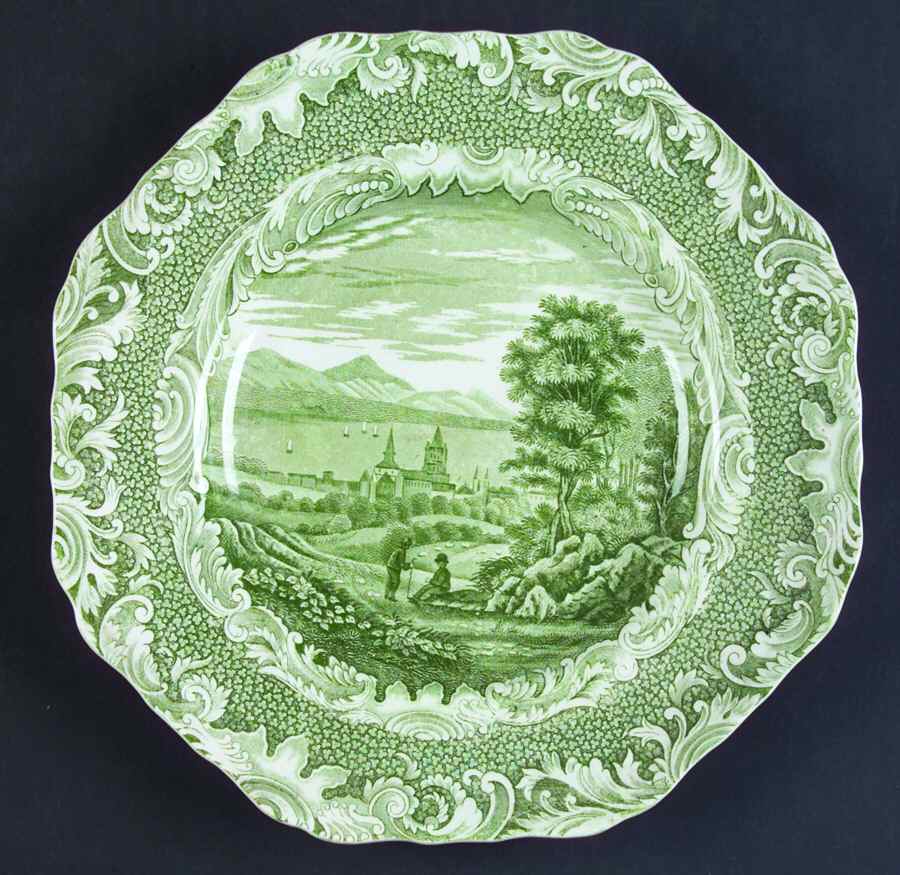 Byron Views Green Square Salad Plate by Spode-1