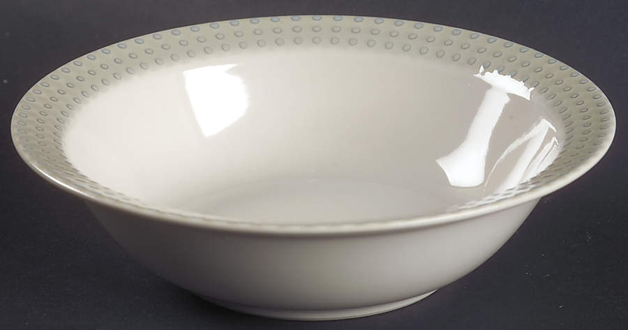 Moss Green Rim Cereal Bowl by Studio Nova-1