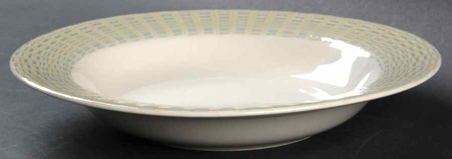 Moss Green Large Rim Soup Bowl by Studio Nova-1