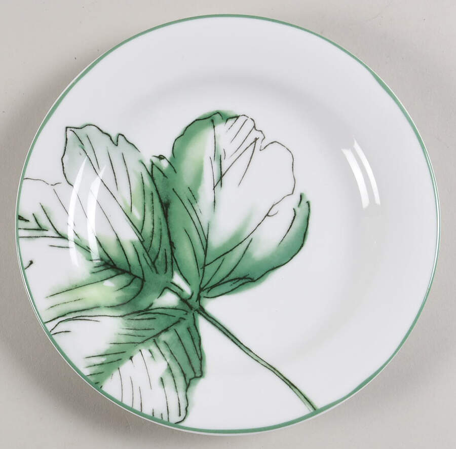 Abstract Floral Salad Plate by St Andrews-1