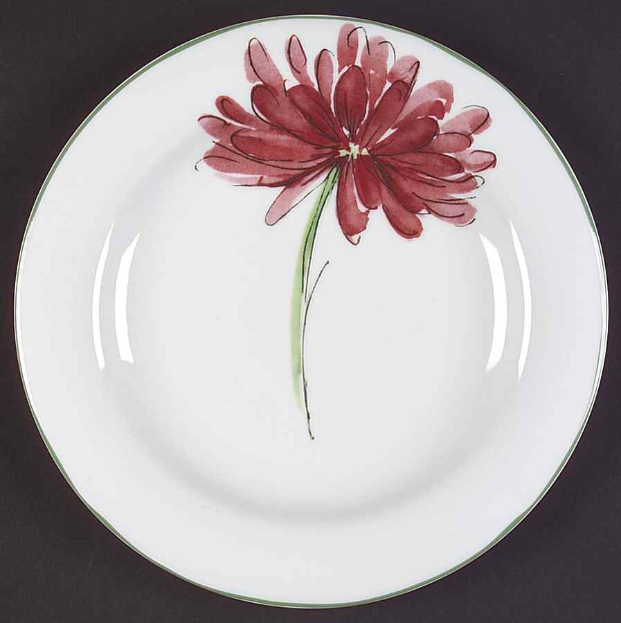 Abstract Floral Dinner Plate by St Andrews-1