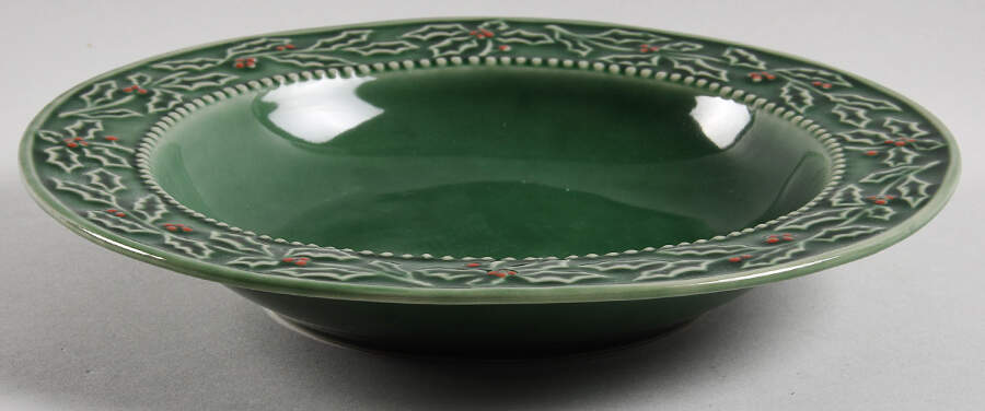 Holly & Berries Rim Soup Bowl by Sonoma Home-1