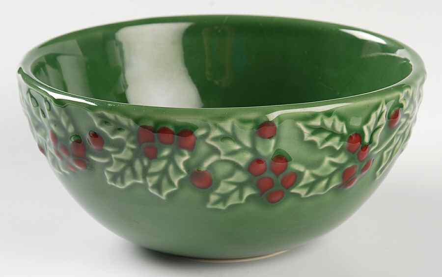 Holly & Berries Coupe Cereal Bowl by Sonoma Home-1