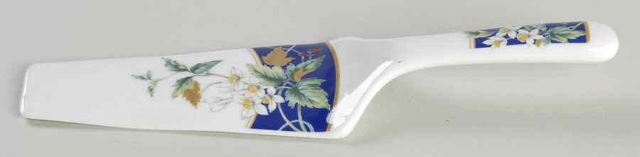 Regina Blue Solid Ceramic Pie/Cake Server by Sadek-1