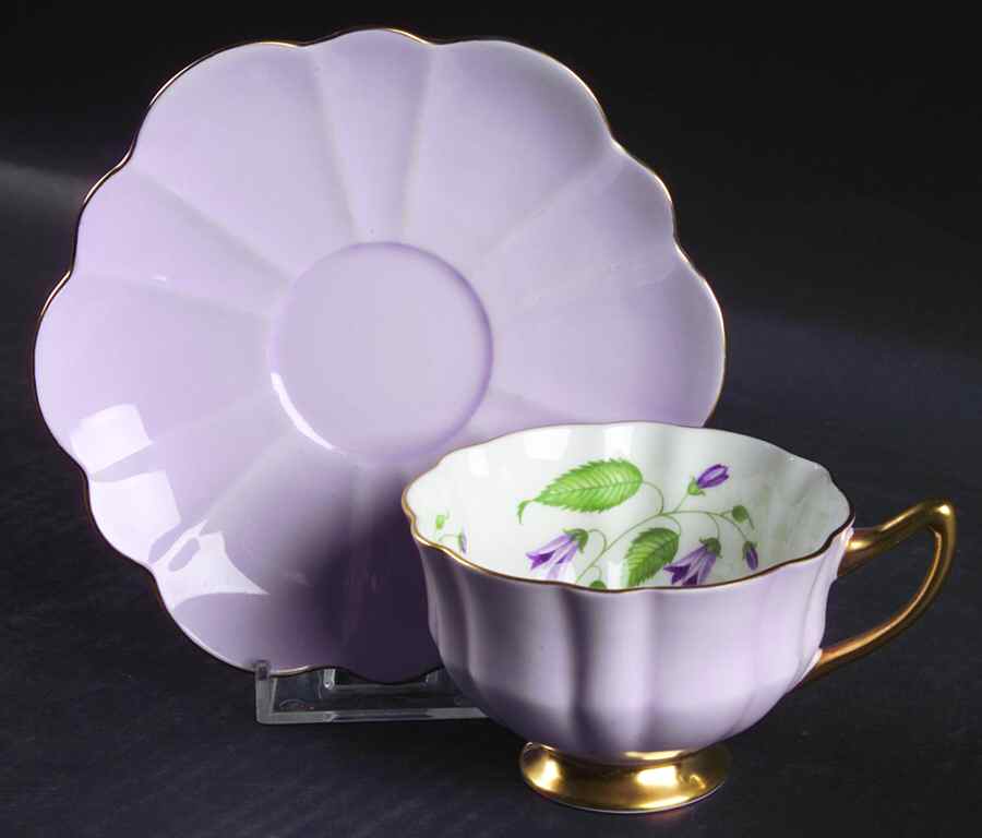 Campanula (Atholl) Footed Cup & Saucer Set by Shelley-1