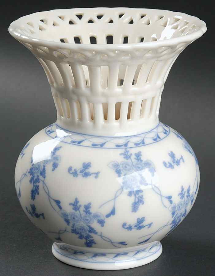 Rose Brocade 5" Pierced Vase by Skye Mcghie-1