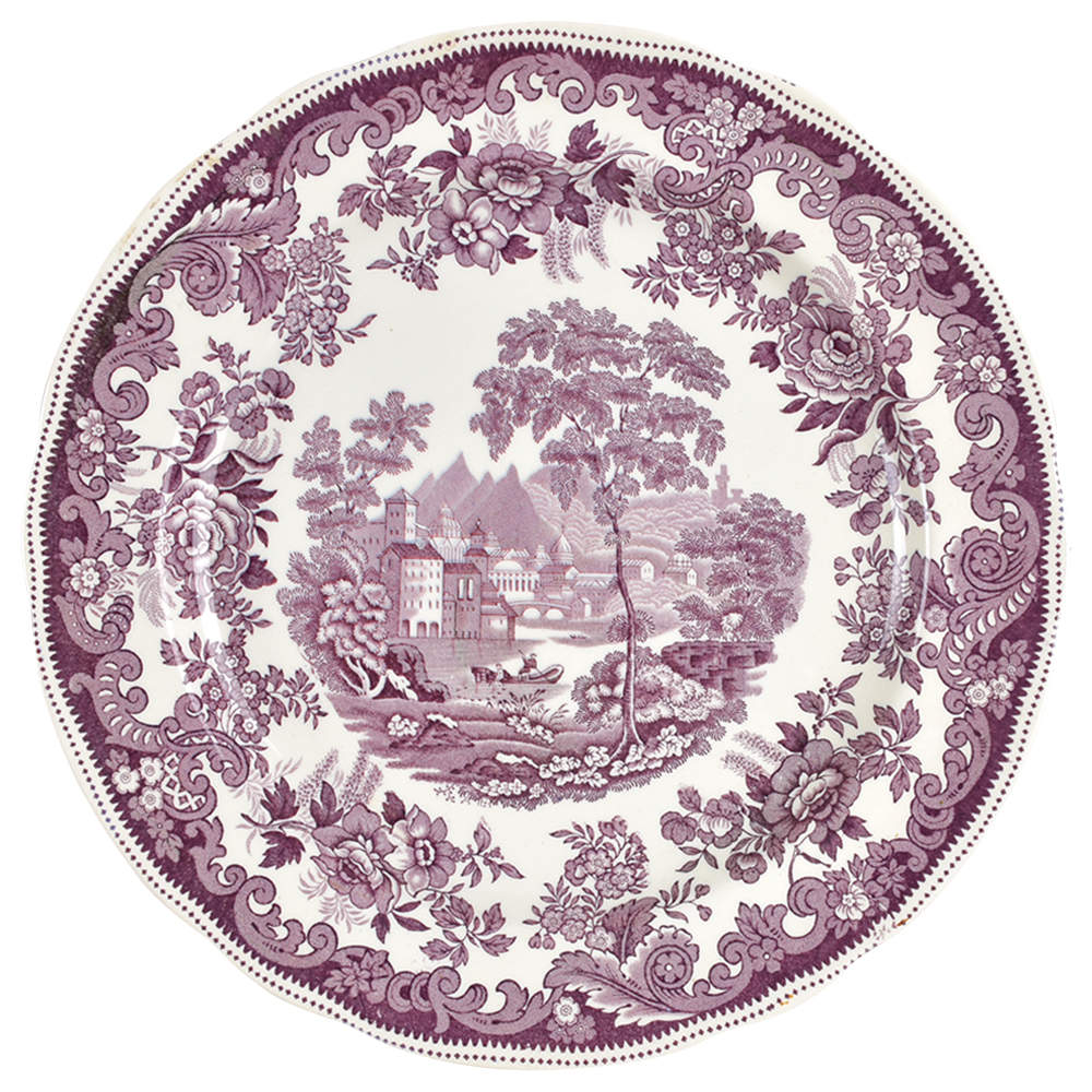 Rhine Mulberry Dinner Plate by Spode-1