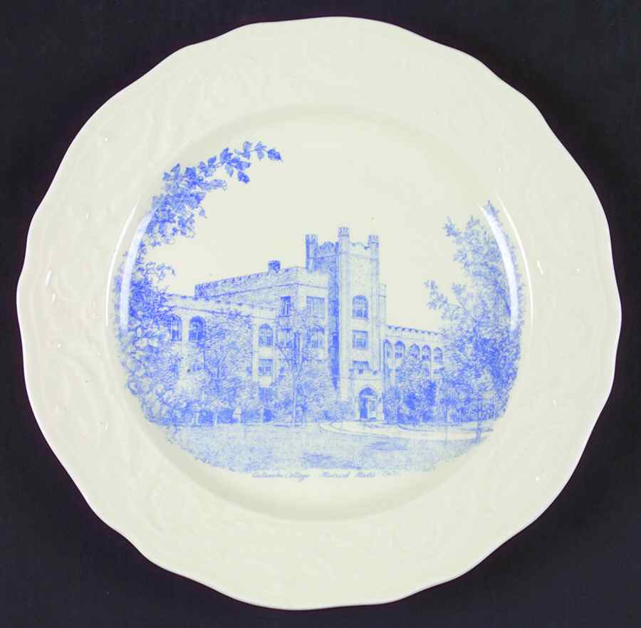 Catawba College Blue Dinner Plate by Steubenville-1