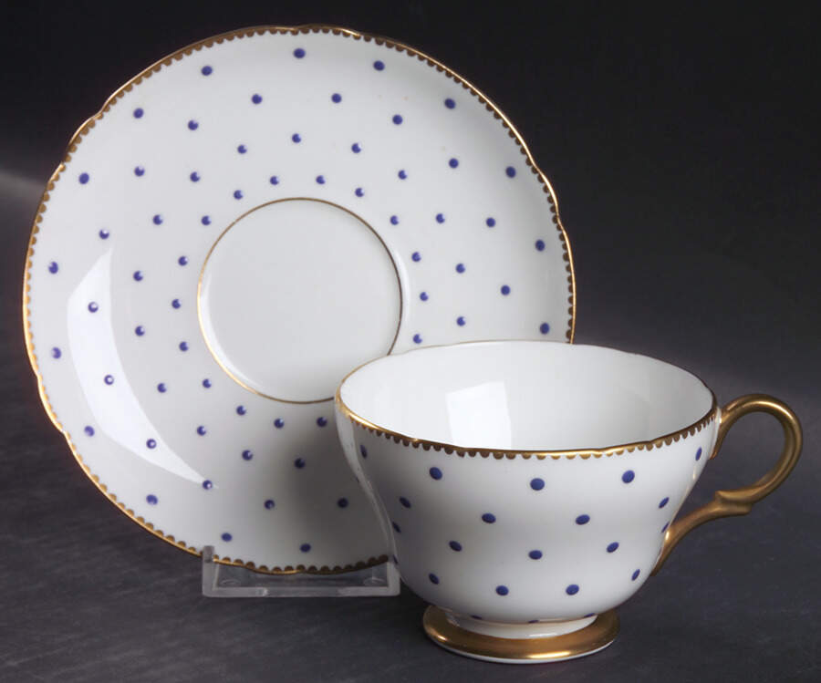 13497-B Footed Cup & Saucer Set by Shelley-1